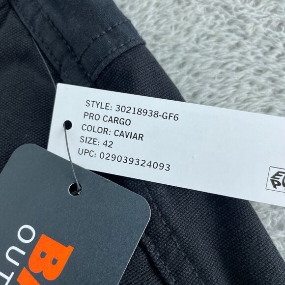 NEW Bass Outdoor Pro Cargo Shorts Size 42 Black Caviar Cotton NWT 5036 - Picture 4 of 10